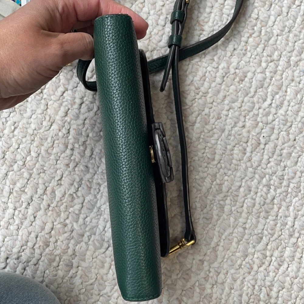 Tory Burch McGraw green wallet crossbody - Picture 4 of 15